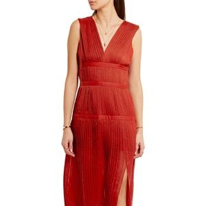 ALTUZARRA Mari Pleated Gauze Dress